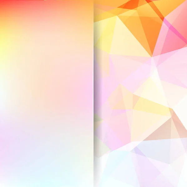 Fondo abstracto formado por triángulos rosa y amarillo. Diseño geométrico para presentaciones de negocios o volante de banner de plantilla web. Ilustración vectorial — Vector de stock