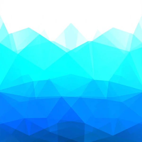 Fondo abstracto compuesto de triángulos azules, blancos. Diseño geométrico para presentaciones de negocios o volante de banner de plantilla web. Ilustración vectorial — Vector de stock