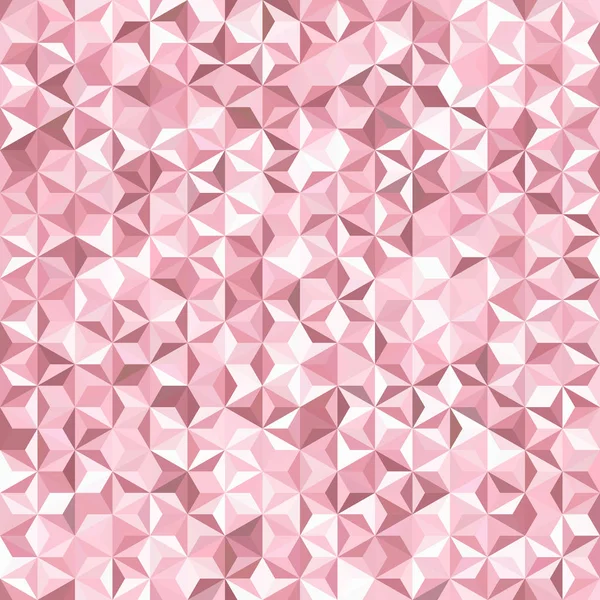 Fundo de pastel rosa, formas geométricas brancas. Padrão de mosaico sem costura. Ilustração vetorial — Vetor de Stock
