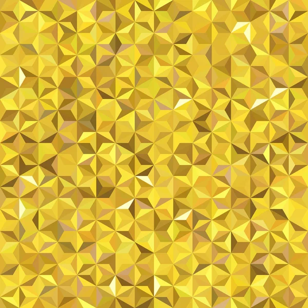 Vektor bezešvé pozadí abstraktní design s trojúhelníky žlutý. Vektorové ilustrace — Stockový vektor