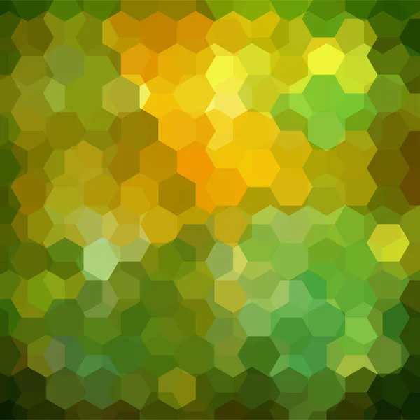 抽象六角形ベクトル背景。緑の幾何学的ベクトル図。クリエイティブデザインテンプレート. — ストックベクタ