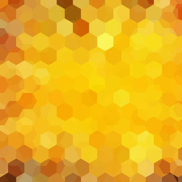 Fond de formes géométriques. Motif mosaïque jaune. EPS vectoriel 10. Illustration vectorielle — Image vectorielle
