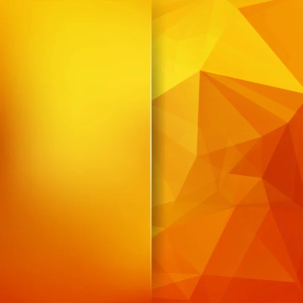 Abstrakta polygonal vector bakgrund. Orange geometriska vektorillustration. Kreativ designmall. Abstrakta vector bakgrund för användning i design — Stock vektor