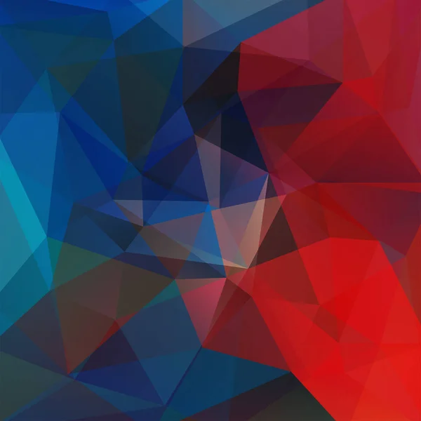 抽象背景由蓝色、红色三角形组成。商业演示文稿或网页模板横幅传单的几何设计。向量例证 — 图库矢量图片