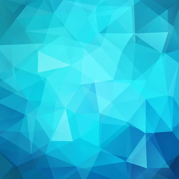 Hintergrund aus blauen Dreiecken. Quadratische Komposition mit geometrischen Formen. Eps 10 — Stockvektor