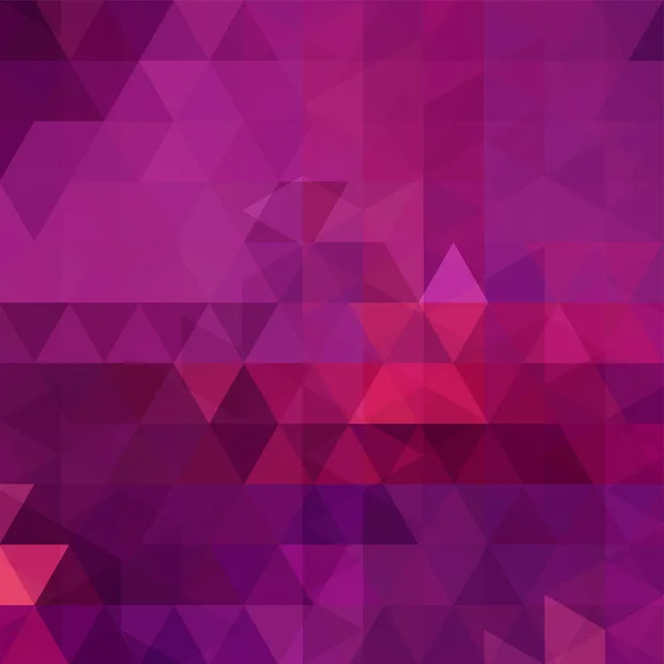 Abstract mosaic background. Triangle geometric background. Design elements. Vector illustration. Pink, purple colors. — Stock Vector