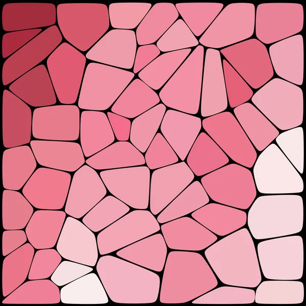 Modèle abstrait de mosaïque rose. Fond abstrait composé d'éléments de formes différentes disposés dans un style mosaïque. Illustration vectorielle . — Image vectorielle