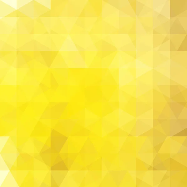 Žlutý abstraktní mozaikové pozadí. Trojúhelník geometrického pozadí. Prvky návrhu. Vektorová ilustrace — Stockový vektor