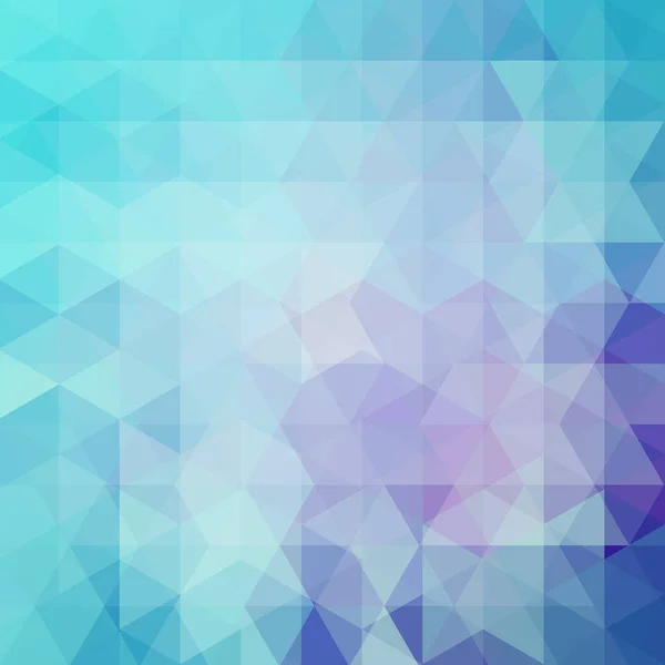Fondo de mosaico abstracto azul. Fondo geométrico triangular. Elementos de diseño. Ilustración vectorial — Vector de stock