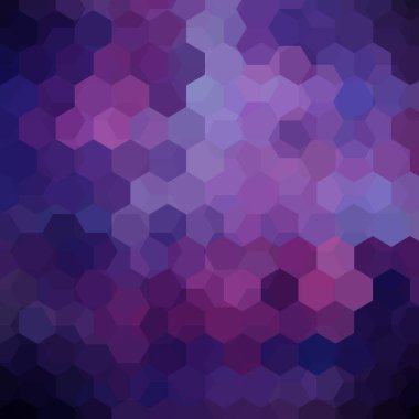 Arka plan Mor altıgenler oluşan. İş sunumları veya web şablonu afiş afiş için geometrik tasarım. Vektör çizim