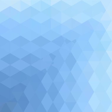 Geometrik desen, üçgen mavi tonu arka planda vektör. İllüstrasyon model