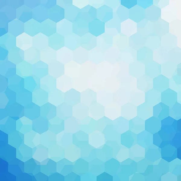 Fondo de azul, formas geométricas blancas. Patrón de mosaico. Vector EPS 10. Ilustración vectorial — Archivo Imágenes Vectoriales