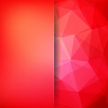 Soyut Çokgen vektör arka plan. Geometrik vektör Illustration. Yaratıcı tasarım şablonu. Tasarım kullanmak için soyut vektör arka plan. Kırmızı, turuncu renkler.