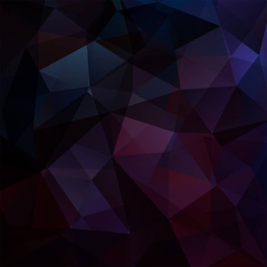 Çokgen vektör arka plan. Kapak tasarımı, kitap tasarımı, Web sitesi arka planda kullanılabilir. Vektör Illustration. Koyu mavi, mor renkler.