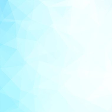 Geometrik desen, çokgen üçgenler arka plan mavi, beyaz tonlarda vektör. İllüstrasyon model