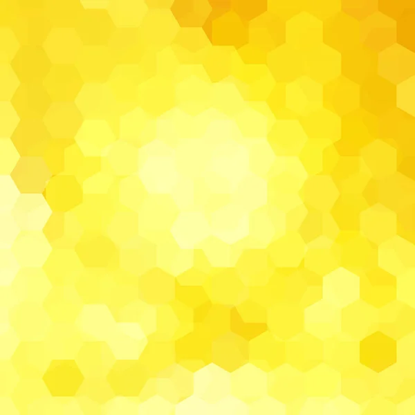 Background of geometric shapes. Yellow mosaic pattern. Vector EPS 10. Vector illustration — Stock Vector