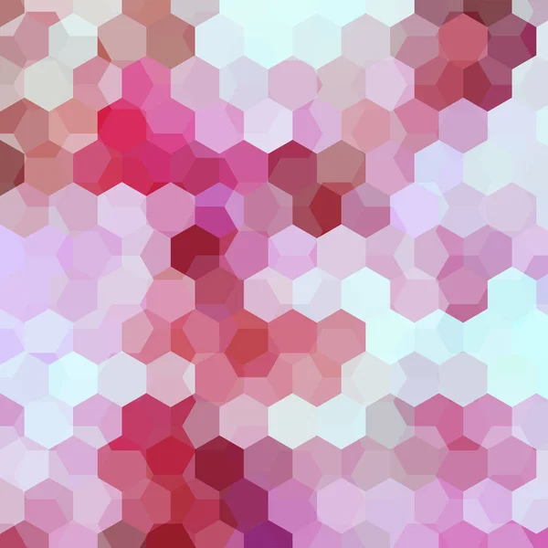 Abstract background consisting of pink, white, red hexagons. Geometric design for business presentations or web template banner flyer. Vector illustration — Stock Vector