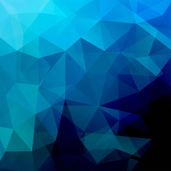 Fondo abstracto de mosaico. Fondo geométrico triangular. Elementos de diseño. Ilustración vectorial. Colores azul oscuro . — Archivo Imágenes Vectoriales