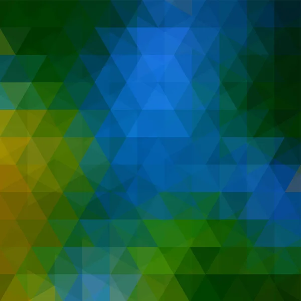 Абстрактный векторный фон с зелеными, синими треугольниками. Геометрическая векторная иллюстрация. Шаблон творческого дизайна . — стоковый вектор