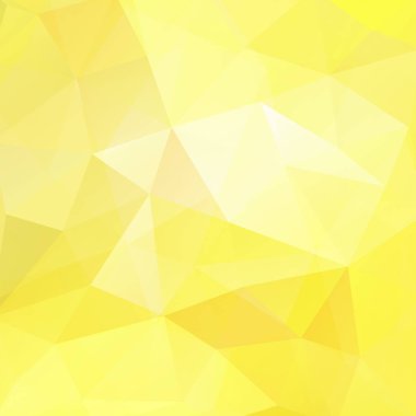 Sarı çokgen vektör arka planı. Kapak tasarımı, kitap tasarımı, web sitesi arka planında kullanılabilir. Vektör illüstrasyonu