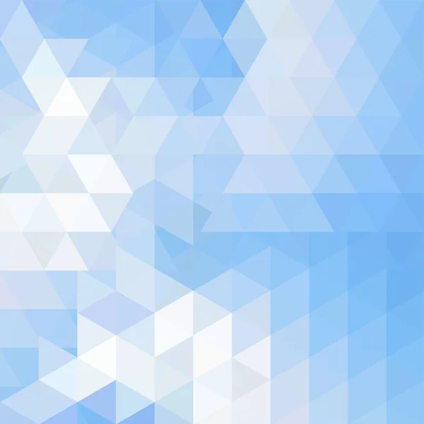 Fundo de pastel azul, formas geométricas brancas. Fundo geométrico triangular abstrato. Padrão mosaico. Vector EPS 10. Ilustração vetorial — Vetor de Stock