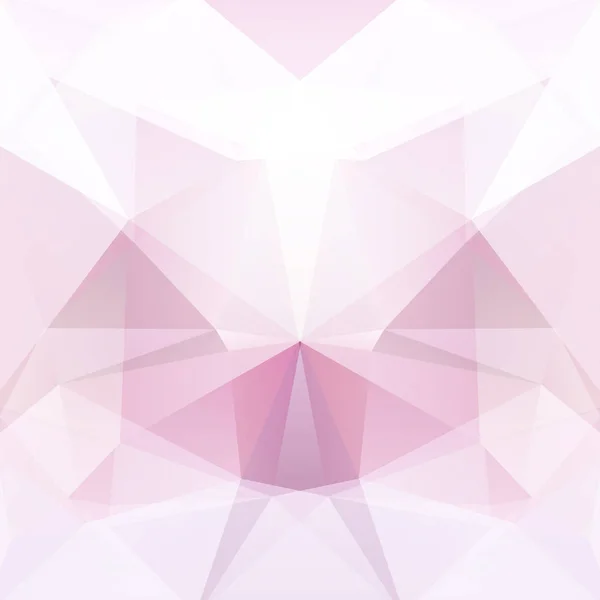 Pozadí z pastelově růžové, bílé trojúhelníky. Čtvercové kompozice s geometrickými tvary. EPS 10 — Stockový vektor