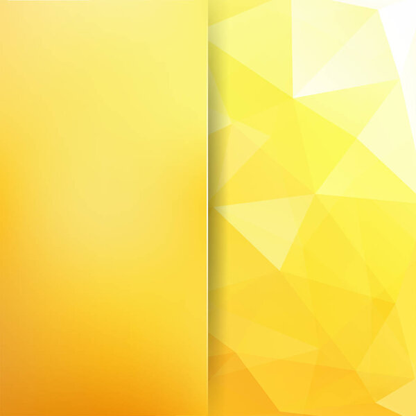 Abstract polygonal vector background. Yellow geometric vector illustration. Creative design template. Abstract vector background for use in design