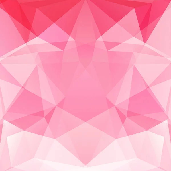 Motif géométrique, fond vectoriel triangles polygones en ton rose pastel. Schéma d'illustration — Image vectorielle