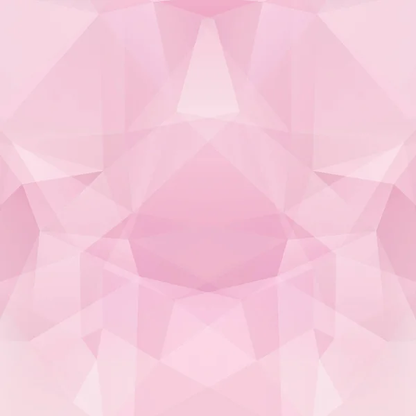 Abstrakta mosaik bakgrund. Triangel geometrisk bakgrund. Designelement. Vektorillustration. Pastell rosa färg. — Stock vektor