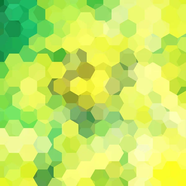 Фон жёлтой, зелёной геометрической формы. Мозаика. Векторная EPS 10. Векторная иллюстрация — стоковый вектор