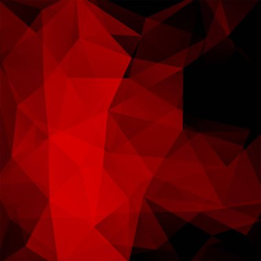 Soyut poligonal vektör arka plan. Kırmızı geometrik vektör çizim. Yaratıcı tasarım şablonu.