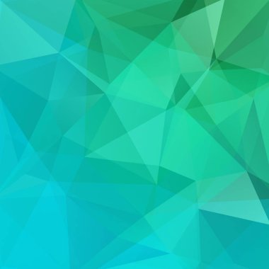 Yeşil, mavi geometrik şekiller arka plan. Mozaik desen. Vektör Eps 10. Vektör çizim