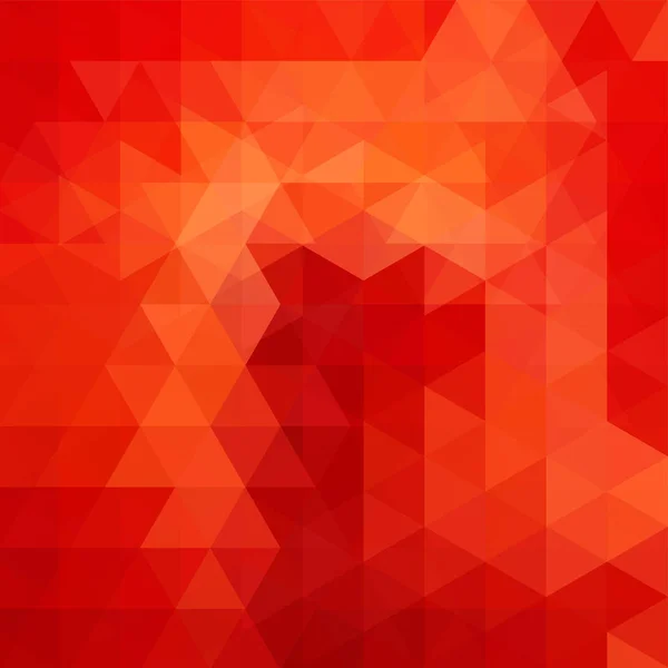 Fondo hecho de triángulos rojos, anaranjados. Composición cuadrada con formas geométricas. Eps 10 — Archivo Imágenes Vectoriales