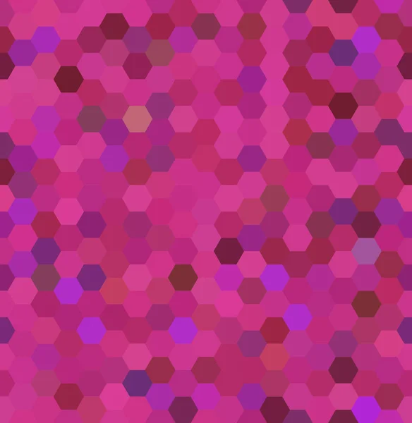 Fond mosaïque abstrait sans couture rose. Fond géométrique hexagonal. Eléments de design. Illustration vectorielle — Image vectorielle