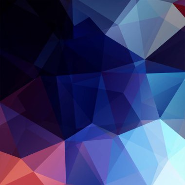 Soyut poligonal vektör arka plan. Mavi geometrik vektör çizim. Yaratıcı tasarım şablonu.