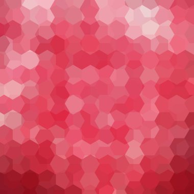 Kırmızı, pembe geometrik şekiller arka plan. Kırmızı mozaik desen. Vektör Eps 10. Vektör çizim