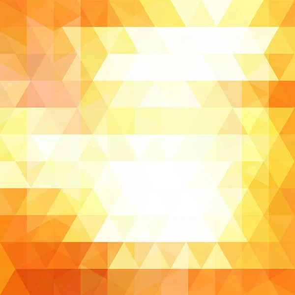 Fundo de amarelo, laranja, formas geométricas brancas. Fundo geométrico triangular abstrato. Padrão mosaico. Vector EPS 10. Ilustração vetorial — Vetor de Stock