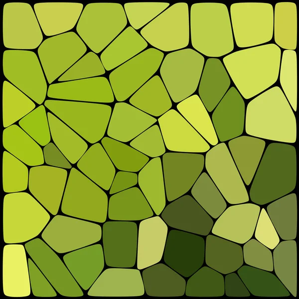 抽象的な幾何学的の緑の背景は黒の背景上に配置する幾何学的な要素から成る。ベクトル図. — ストックベクタ