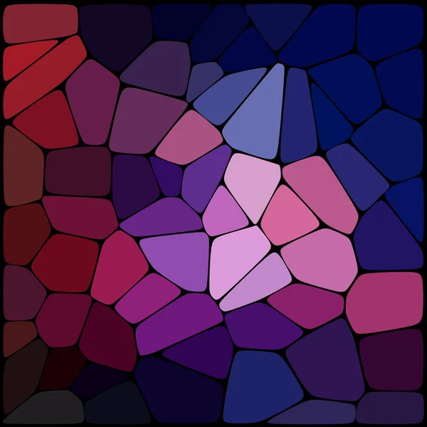 Абстрактный фон, состоящий из синих, фиолетовых геометрических фигур с толстыми черными границами, векторная иллюстрация . — стоковый вектор