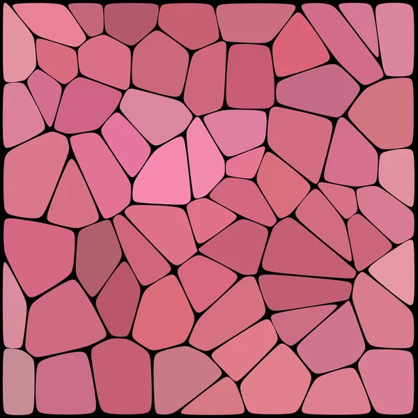 Fond rose géométrique abstrait composé d'éléments géométriques disposés sur un fond noir. Illustration vectorielle . — Image vectorielle