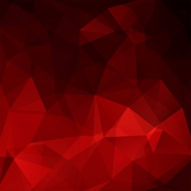 Geometrik şekillerin arka planı. Kırmızı mozaik desen. Vektör EPS 10. Vektör illüstrasyonu