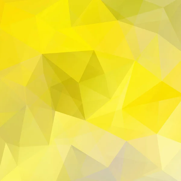Geometrisches Muster, Polygon-Dreiecke Vektorhintergrund in gelben Tönen. Illustrationsmuster — Stockvektor