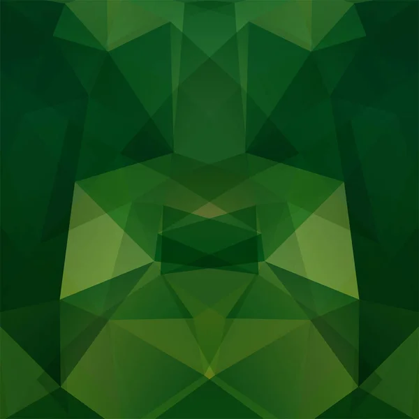 Abstraktní zelené pozadí mozaiky. Geometrické pozadí trojúhelník. Designové prvky. Vektorové ilustrace — Stockový vektor
