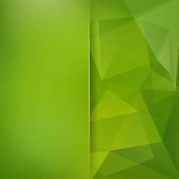 Abstrato fundo mosaico verde. Contexto azul. Fundo geométrico triangular. Elementos de design. Ilustração vetorial — Vetor de Stock