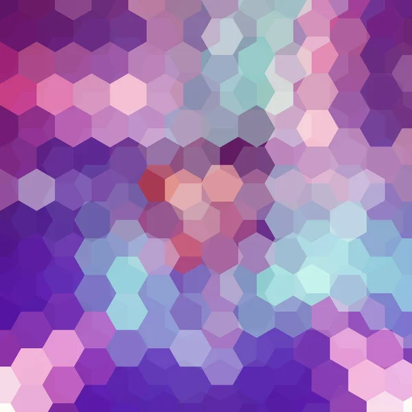 Fondo abstracto compuesto de hexágonos azules y púrpura. Diseño geométrico para presentaciones de negocios o volante de banner de plantilla web. Ilustración vectorial — Archivo Imágenes Vectoriales
