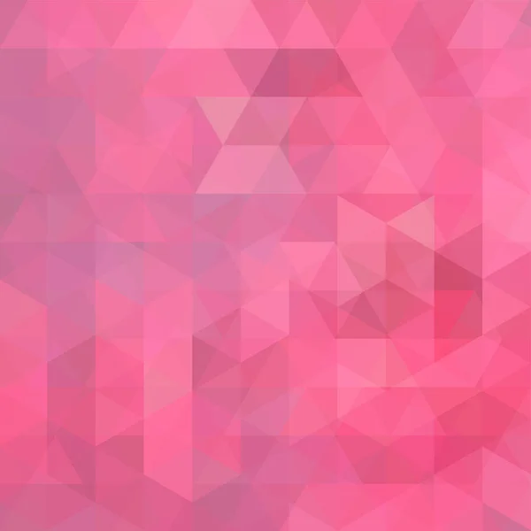 Fond mosaïque abstrait. Triangle fond géométrique. Eléments de design. Illustration vectorielle. Couleur rose pastel . — Image vectorielle