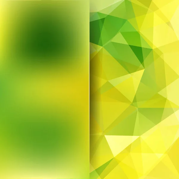 Abstracte geometrische stijl groene achtergrond. Vervagen de achtergrond met glas. Vectorillustratie — Stockvector