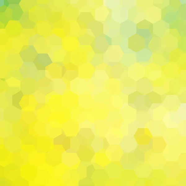 Vektor bakgrund med gula hexagoner. Kan användas i omslagsdesign, bokdesign, webbplatsbakgrund. Vektorillustration — Stock vektor