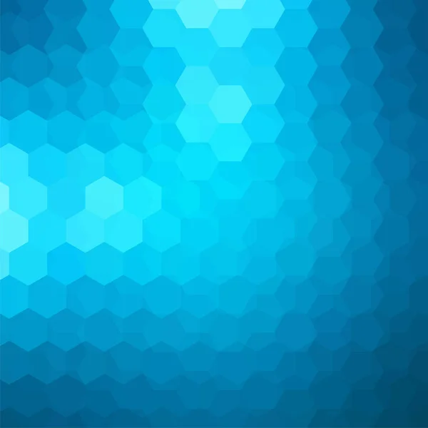 Abstract hexagons vector background. Blue geometric vector illustration. Creative design template. — Stock Vector