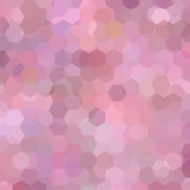 Geometrik şekillerin arka planı. Pembe mozaik desen. Vektör EPS 10. Vektör illüstrasyonu